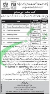 Career Offers in PSEB Islamabad 2016 PTS Application Form Latest