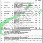 Cadet College Pishin April 2016 For Medical Officer, Librarian