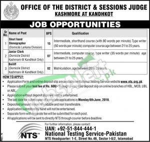 Session Court Kashmore Jobs