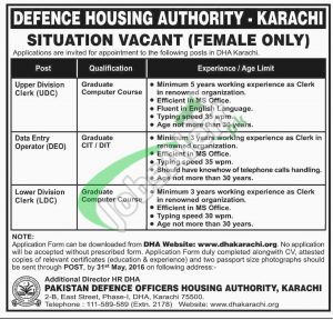 DHA Karachi Jobs