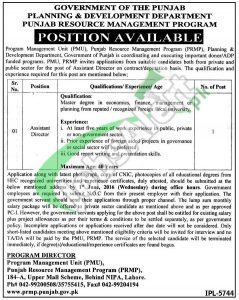 Planning and Development Department Punjab Jobs