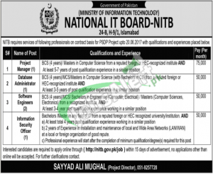 Ministry of Information Technology Jobs