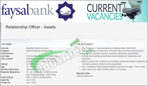 Faysal Bank Jobs