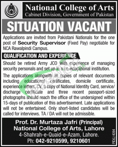 NCA Rawalpindi Jobs