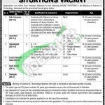 Jobs in Ministry of Science and Technology