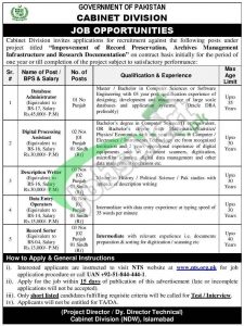 Cabinet Division Jobs