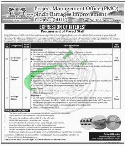 Sindh Barrages Improvement Project Jobs