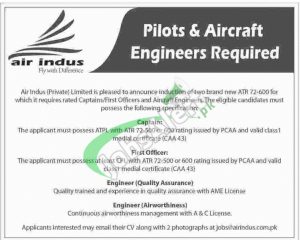 Indus Airline Jobs