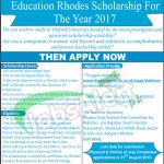 Education Rhodes Scholarship