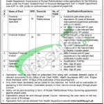 Health Department KPK Jobs