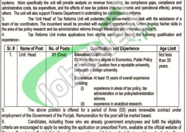 Finance Department Jobs