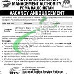 PDMA Balochistan Jobs