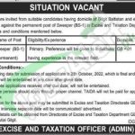 Gilgit Baltistan Excise & Taxation Department Jobs