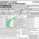 Minorities Affairs Department Sindh Jobs 2019