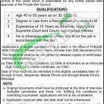 Punjab Bar Council Lahore Jobs