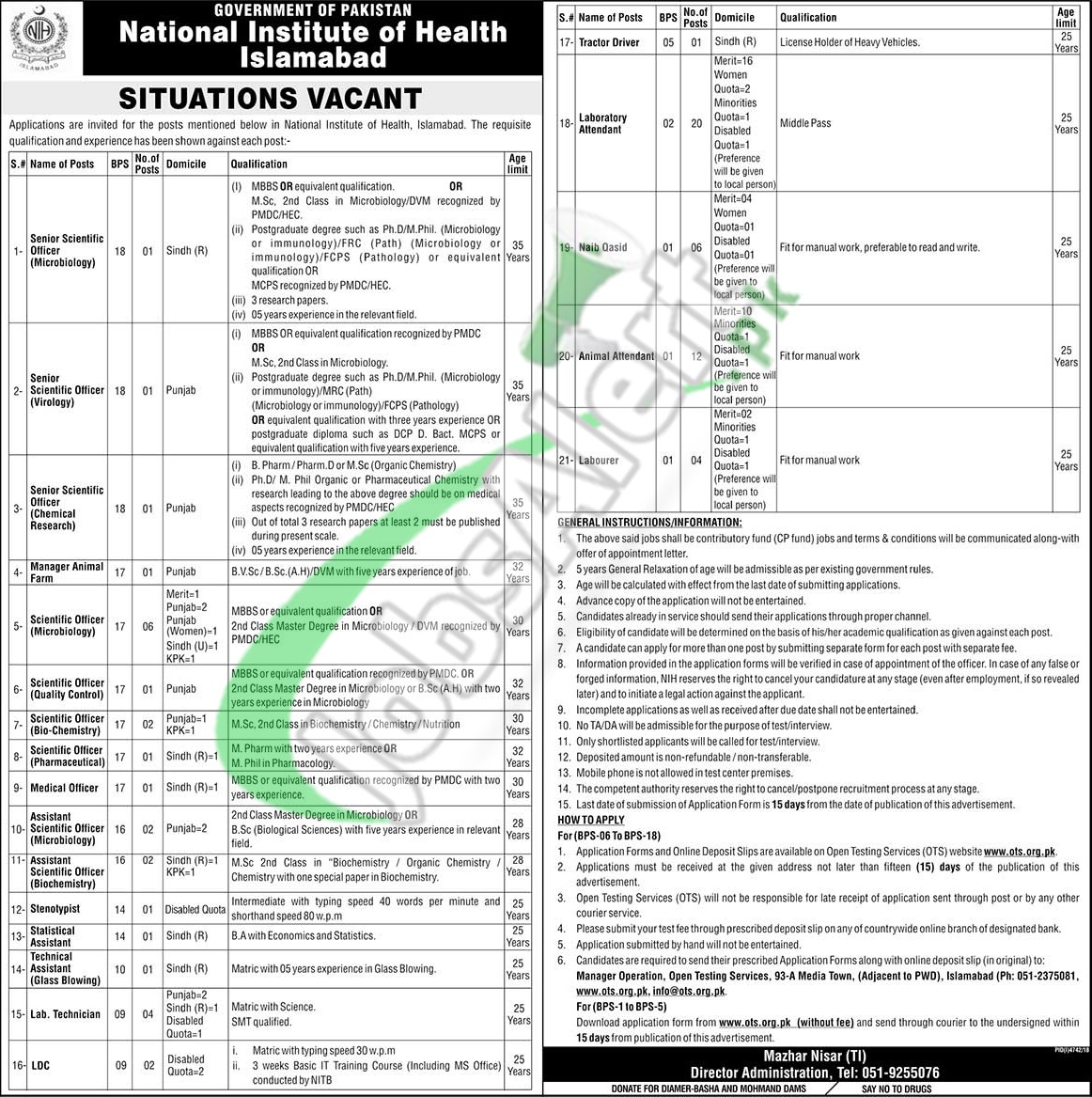 National Institute of Health Jobs 2019