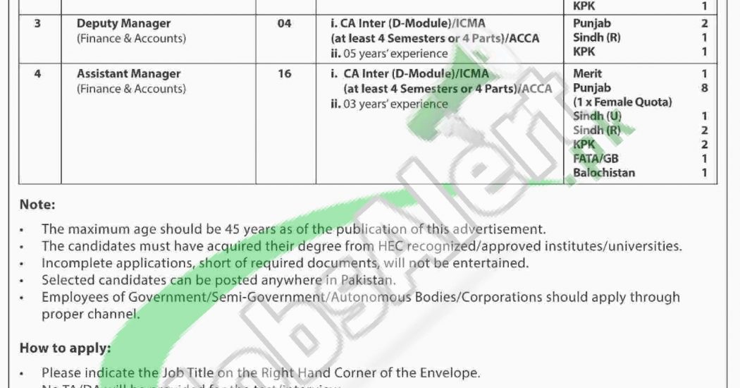 State Life Insurance Corporation of Pakistan Jobs 2018 JTS ...