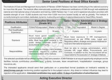 ICMA Pakistan Jobs