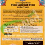 Women Dump Truck Drivers Trainign Program