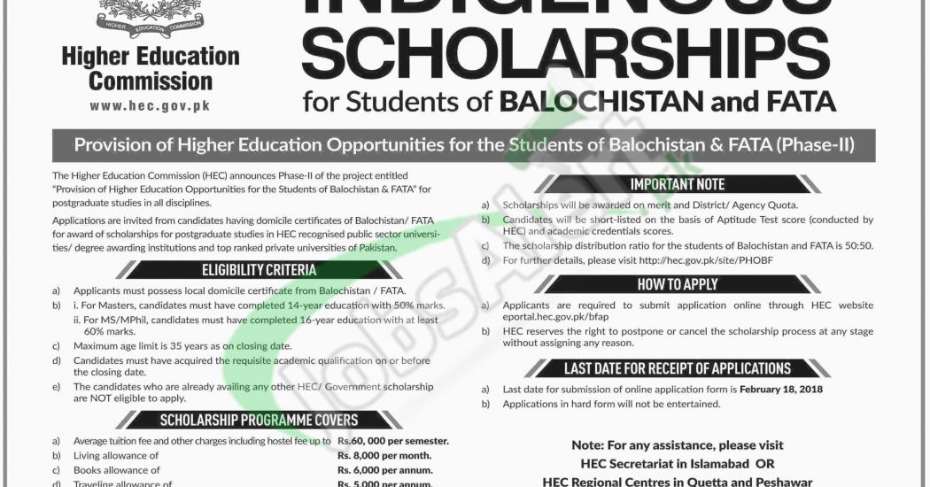 apply wapda online to jobs how for Online Application 2018 HEC Scholarship Indigenous PhD