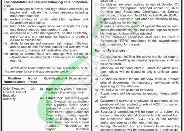 School Education Department Jobs