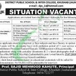 DPS Khushab Jobs