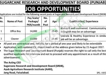 SRDB Jobs