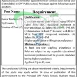 OPF Public School Peshawar Jobs