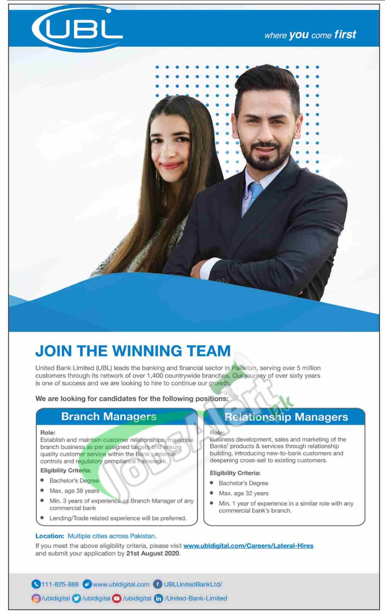 United Bank Limited Jobs
