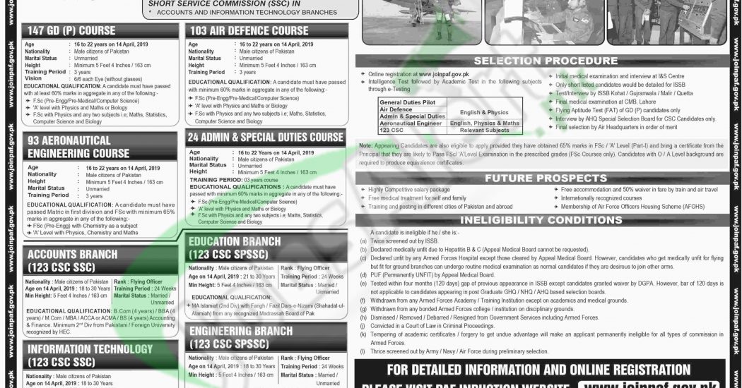 paf gd pilot registration 2021 for female