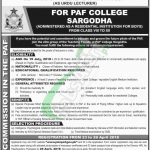 PAF Jobs 2018