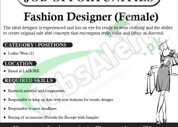 Fashion Designer Jobs in Lahore