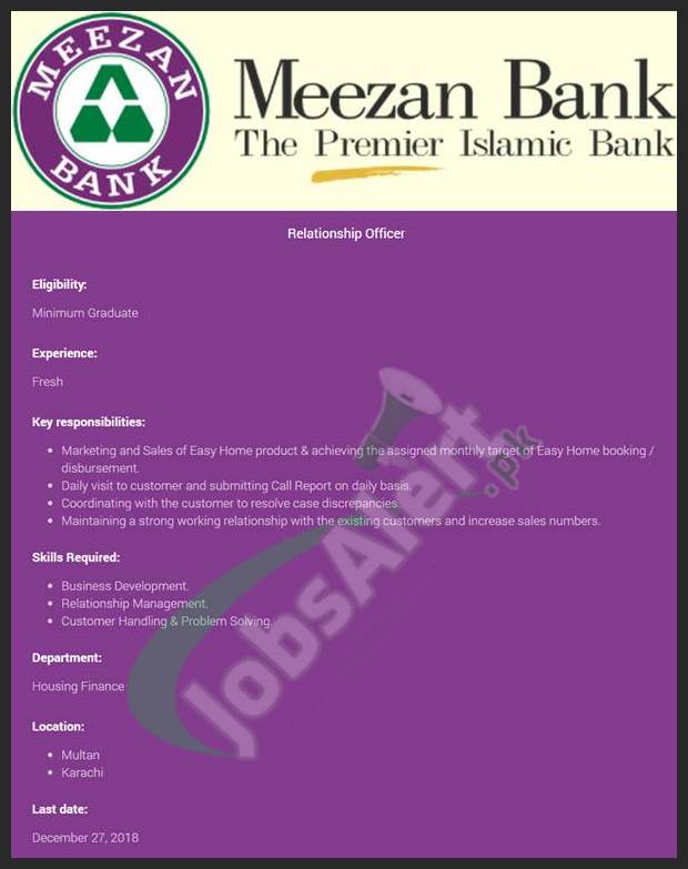 Meezan Bank Jobs