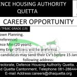 Defence Housing Authority Quetta Jobs