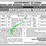 Mines and Mineral Development Department Sindh Jobs