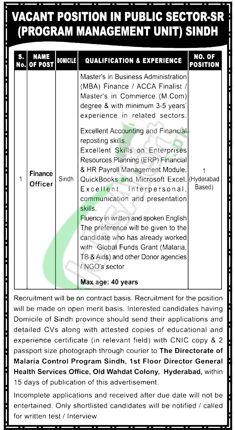 Finance Officer Jobs