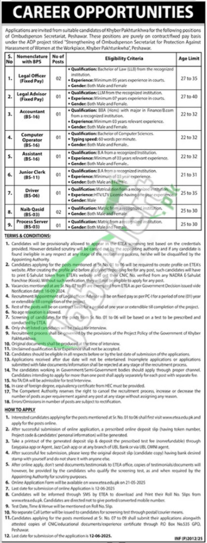 Provincial Ombudsman KPK Jobs