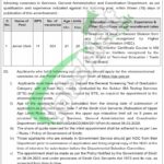 Services General Administration and Coordination Department Sindh Jobs