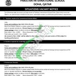 Pakistan International School Doha Qatar Jobs