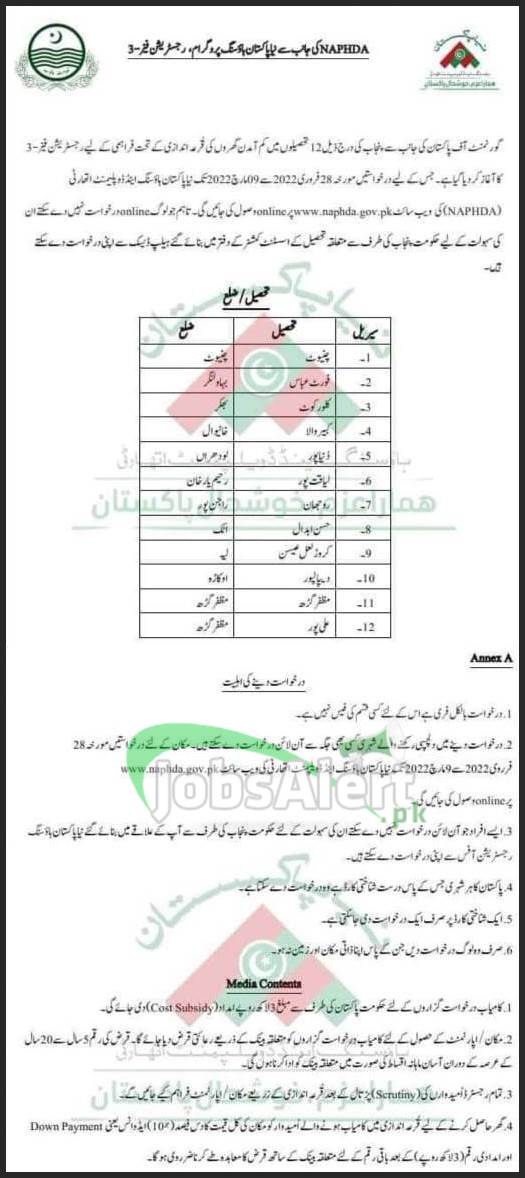 How to Apply for Naya Pakistan Housing Scheme Online NAPHDA 2024 Eligibility Download