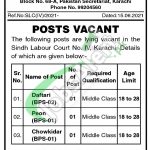 Sindh Labour Court Jobs