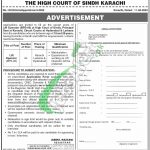 Sindh High Court Jobs