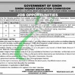 Sindh Higher Education Commission Jobs