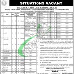 Dr. Ruth K.M. PFAU Civil Hospital Karachi Jobs