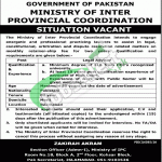 Ministry of Inter Provincial Coordination Jobs