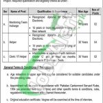Lahore Cantonment Board Jobs