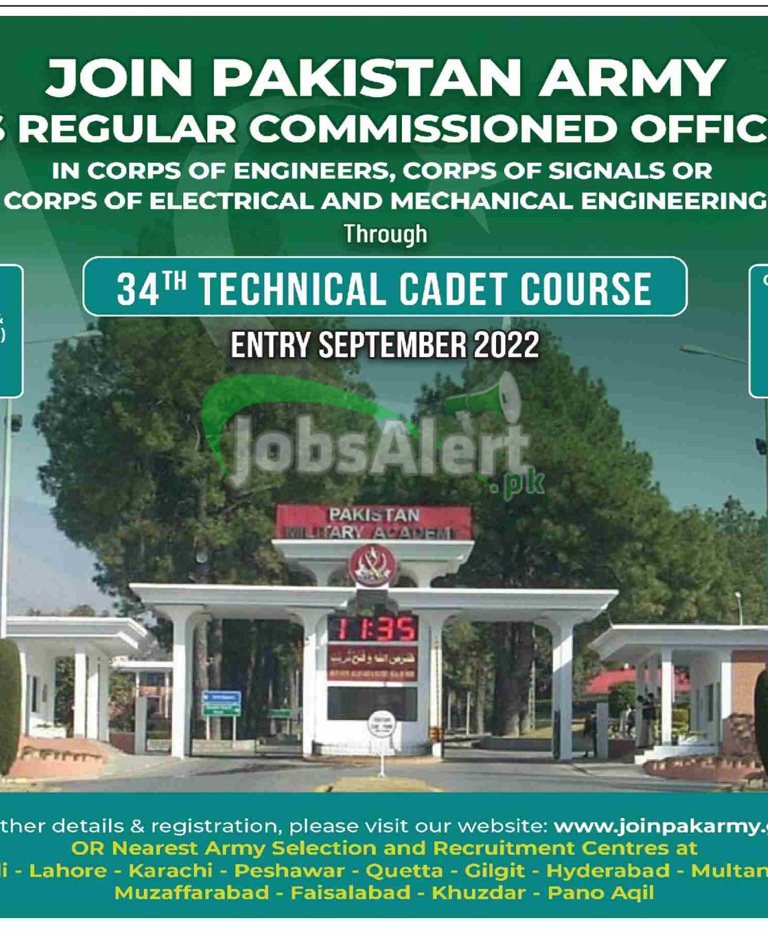 TCC Army 2022 Technical Cadet Course 34th Registration Online