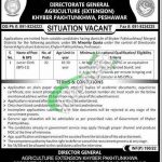 Directorate General Agriculture KPK Jobs