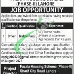 Fazaia Housing Scheme Lahore Jobs