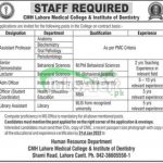 CMH Medical College & Institute of Dentistry Lahore Jobs